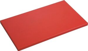 Доска разделочная MVQ 65035CBRZ 500х350х18 мм пластик красная артикул B7417