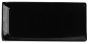 Блюдо для суши KunstWerk Paula черное H 18 мм, L 240 мм, B 110 мм артикул A2526W13