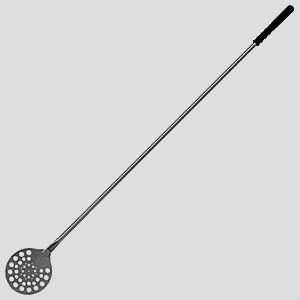 Лопата для пиццы ZIO PEPE, D 160мм, L 1700мм, перфорированная сталь нержавеющая, резина, металлический, черный