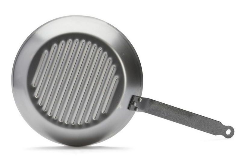 Сковорода-гриль De Buyer Carbone Plus 3,3 л, D 260 мм, H 43 мм артикул 5530.26