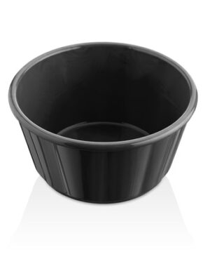 Соусник Gastroplast 130 мл, D 85 мм, H 45 мм, черный артикул 76877