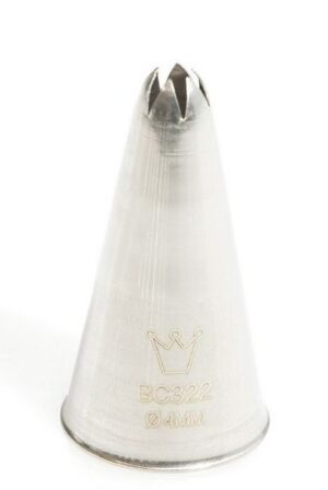 Насадка кондитерская Martellato BC322 Закрытая звезда D 25 мм, H 47 мм артикул BC322