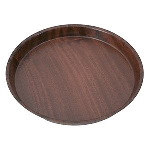 Поднос WAS D 330, H 35мм круглый с пластиковым покрытием;дерево;тем.дерево артикул 9022330