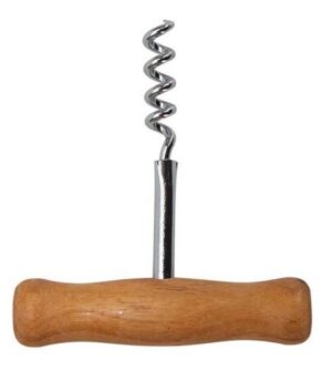 Штопор простой с дерев. ручкой 10*5 см. артикул 94-4401