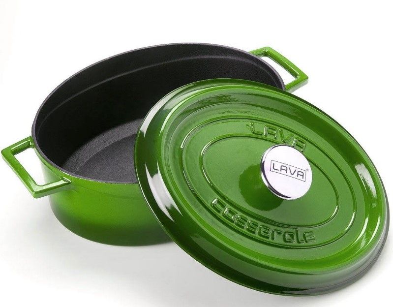 Кастрюля LAVA TRENDY SERIES 7 л, L 385 мм, B 255 мм, H 150 мм зеленая артикул LV O TC 31 K2 G