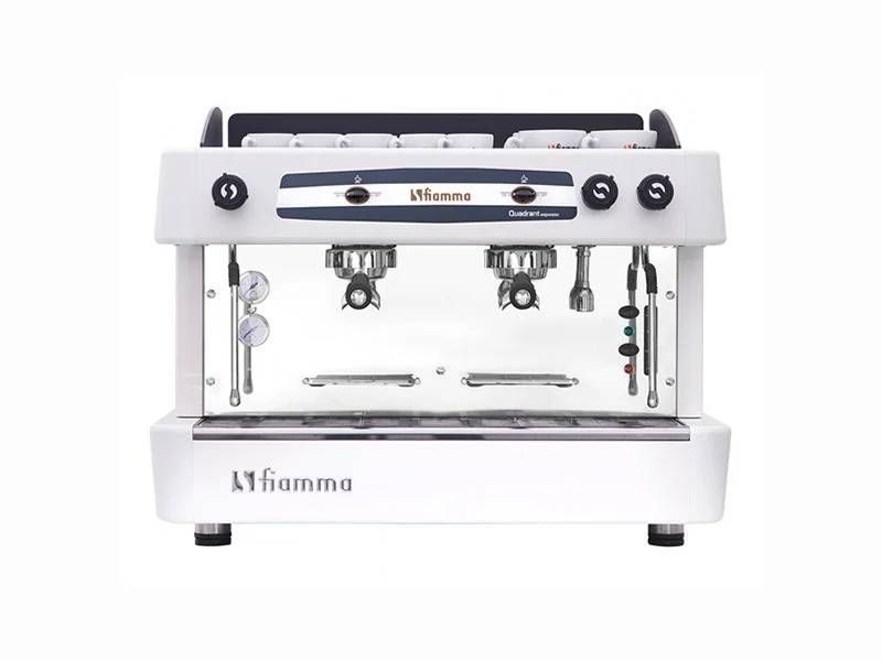 Кофемашина рожковая полуавтоматическая FIAMMA Quadrant 2 TC White (2 высокие группы)