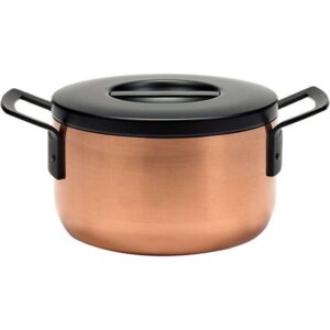 Кастрюля Serax Base Cookware 6 л, D250 мм, H155 мм с крышкой цвет медный черный артикул B2719004C