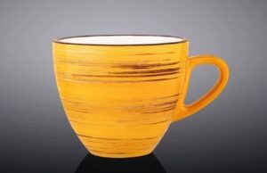 Чашка Wilmax Spiral желтая 190 мл артикул WL-669435/A