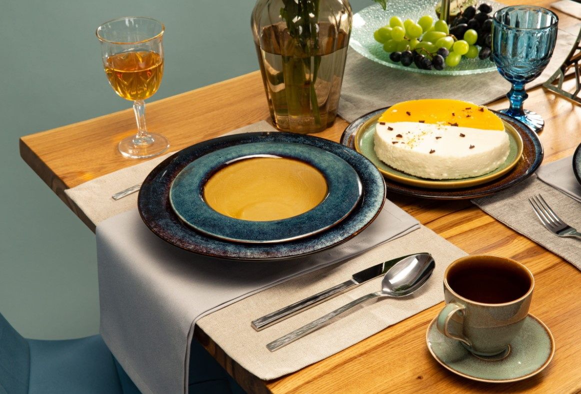 Чайная пара Corone Verde сине-зеленая 290 мл артикул фк0728