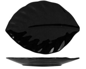 Блюдо KunstWerk Paula черное L 252 мм, B 182 мм, H 21 мм артикул A0771W13