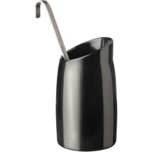 Ёмкость для соусов APS без крышки, пластик, чёрный,1 л, D 12, H 21,5 см артикул 83868