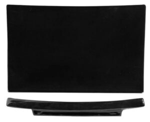 Блюдо для суши KunstWerk Paula черное L 255 мм, B 177 мм, H 21 мм артикул A2528W13