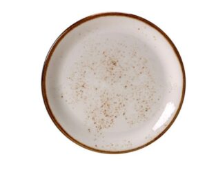 Тарелка Steelite Craft White бело-коричневая D 150 мм. H 20 мм. артикул 1155 0568