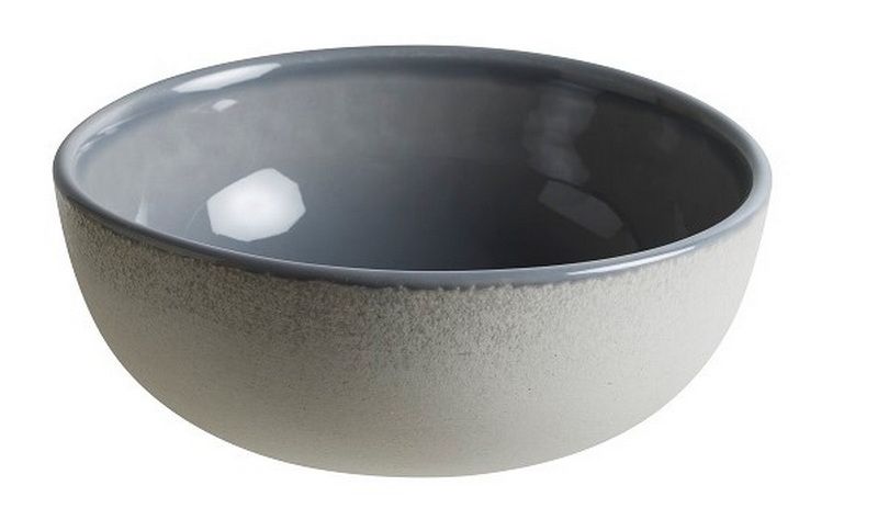 Салатник Bonna Ground & Craft серая 650 мл, D 160 мм, H 62 мм артикул GRSGRO16KS