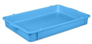 Контейнер для теста RESTOLA 18 л, L 650 мм, B 430 мм, H 80 мм голубой артикул 422108502