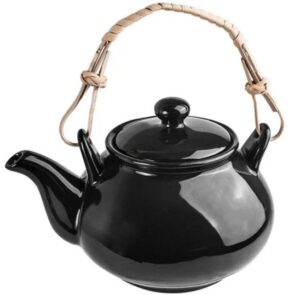 Чайник заварочный KunstWerk Paula черный 600 мл, L 155 мм, D 75 мм, H 100 мм артикул A4372W13