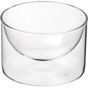 Салатник ProHotel DC005 450 мл, D 115 мм, H 75 мм, двойные стенки, термост.стекло, прозр. артикул 3031776