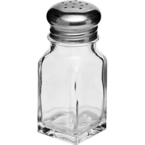 Солонка Libbey 70мл, D 50 мм, H 100 мм, 37х37 мм стекло, нерж сталь артикул 97052