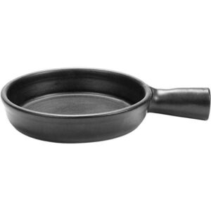 Блюдо для запекания Serax Surface D140 мм, H42 мм с ручкой цвет черный артикул B2616100