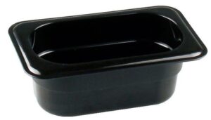 Гастроемкость RESTOLA GN 1/9-65 полипропилен, черная 0,6 л артикул 422102413