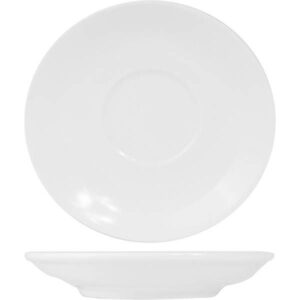Блюдце KunstWerk Paula белое D 140 мм, H 22 мм артикул A4185