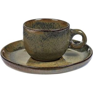 Кофейная пара Serax Surface серо-син. 100 мл. D 65 мм.H 57 мм. артикул B5116224B