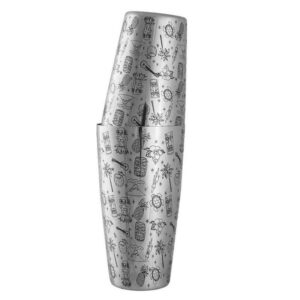 Шейкер P.L. Proff Cuisine Бостон 700 мл, H 280 мм, D 90 мм нерж. с рисунком артикул 81211710