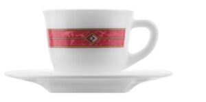 Кофейная пара Bormioli Rocco Coral 100 мл, L 371 мм, B 125 мм, H 75 мм (Набор 6 шт.) артикул 400820 C