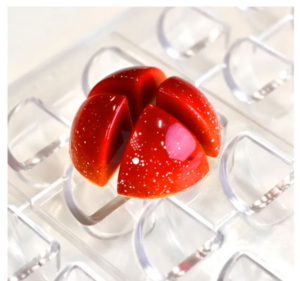 Форма для шоколада Martellato "Квартус" L 27 мм, B 27 мм, H 26,5 мм, 24 шт, прозрачный артикул 21MA1066