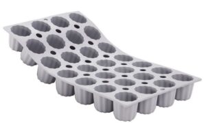 Форма силиконовая De Buyer ELASTOMOULE L 300 мм, B 176 мм, H 35 мм (28 ячеек) артикул 1856.01D