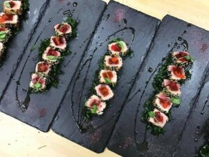 Блюдо для подачи APS L 265 мм, B 162 мм, H 19 мм артикул 00993