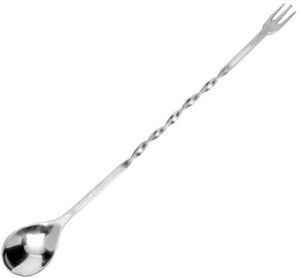 Ложка барная ProHotel Пробар BRS12F L 300 мм, B 30 мм с вилочкой, серебристый артикул 2050134