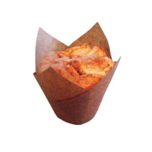 Форма-пергамент для маффинов "Тюльпан", 15*15 см, коричневая, 200 шт 180.68 артикул 180.68