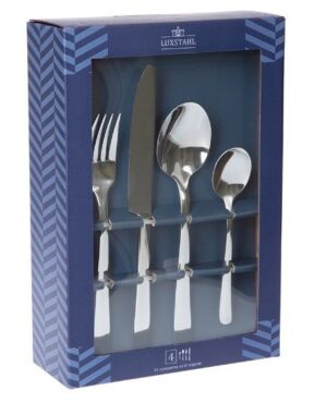 Набор столовых приборов Luxstahl Madrid 24 предмета артикул кт7001