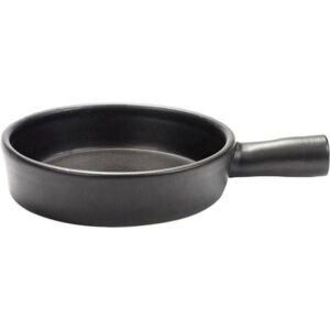 Блюдо для запекания Serax Surface D210 мм, H45 мм с ручкой, цвет черный артикул B2616102