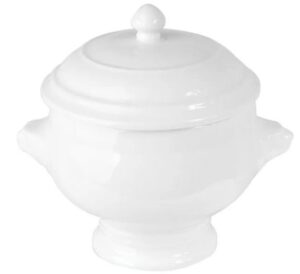 Бульонница KunstWerk Paula белая 435 мл, D 110 мм, H 150 мм, L 155 мм артикул A3516