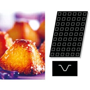 Форма силиконовая Paderno Пирамидки 54 ячейки, 35x35x23 мм, 15 мл, 600х400 мм артикул 47740-12