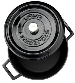 Кастрюля LAVA TRENDY SERIES 4,49 л, D 240 мм, H 125 мм черная артикул LV Y TC 24 K2 BL