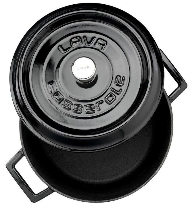 Кастрюля LAVA TRENDY SERIES 4,49 л, D 240 мм, H 125 мм черная артикул LV Y TC 24 K2 BL