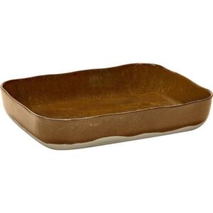 Блюдо для запекания Serax Merci №10 H55 мм, 301х223 мм песчаник, цвет коричневый артикул 117139
