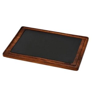 Доска для подачи LAVA 350х250 мм дерево с чугунной вставкой артикул LVAS 162 IR