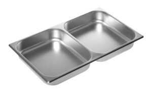 Гастроемкость Luxstahl GN 1/1-65 нерж. сталь, 2х-секционная 8 л (125731) артикул га100