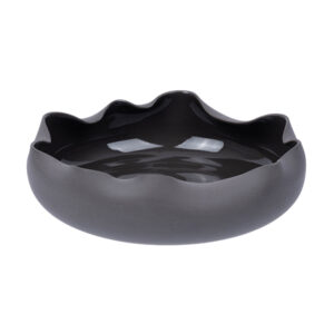 Салатник Royal Charm Wave 500 мл, D 195 мм, H 44 мм, фарфор, черный артикул 3035387 / ZH432-Y152