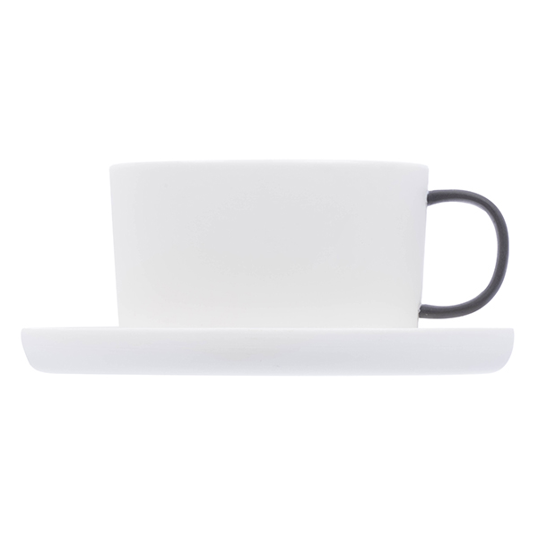 Чашка кофейная Royal Charm Wave 220 мл, D 90/80 мм, H 58 мм, фарфор, белый артикул 3131354 / ZH036-Y212C