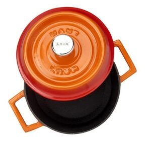 Кокотница LAVA TRENDY SERIES 0,76 л, D 140 мм, H 75 мм оранжевая артикул LV Y TC 14 K2 O