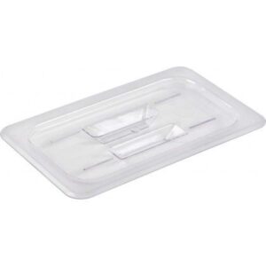 Крышка к гастроемкостям JIWINS GN 1/4 поликарбонат, прозрачная, с ручкой артикул JW-P14HC