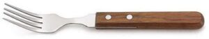 Вилка для стейка MVQ 1602DF 200 мм деревянная ручка артикул 3749
