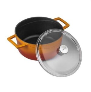 Кастрюля LAVA GLAZE SERIES 4,49 л, D 240 мм, H 125 мм оранжевая артикул LV Y TC 24 K3 O