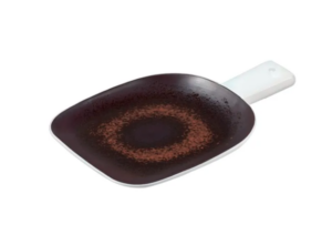 Блюдо для подачи Le CoQ Estia L 250 мм, B 170 мм, H 35 мм, коричневый, белый артикул LEST019RG637250