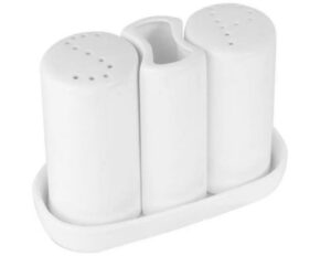 Набор для специй KunstWerk Paula белый L 115 мм, B 55 мм, H 90 мм артикул A2428